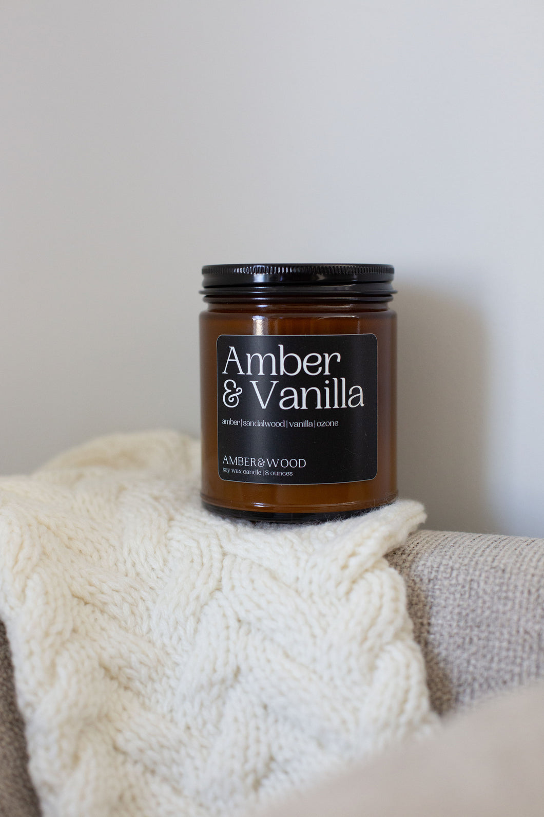 Amber & Vanilla | Soy Candle