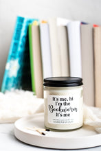 Load image into Gallery viewer, It’s Me, Hi, I’m the Bookworm It’s Me | Bookish Soy Candle